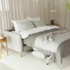 Sofa Z Funkcją Spania Lucy 3 Osobowa Beżowa Sits