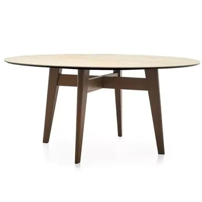 Stół Abrey 140 Cm Golden Onyx Calligaris