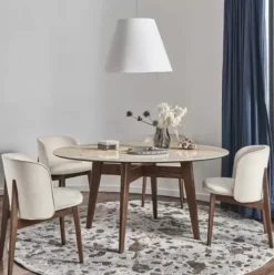 Stół Abrey 140 Cm Golden Onyx Calligaris