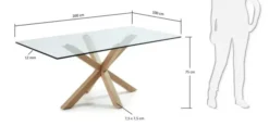 Stół Arya 100X180 Cm Kave Home