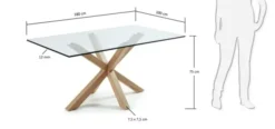 Stół Arya 100X180 Cm Kave Home