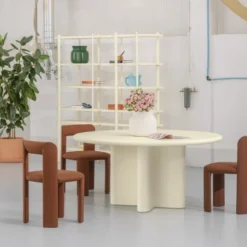 Stół Bonbon Okrągły Kremowy Miniforms
