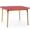 Stół Form 120X120 Cm Czerwony Normann Copenhagen