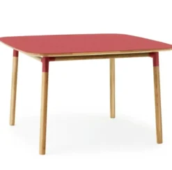 Stół Form 120X120 Cm Czerwony Normann Copenhagen