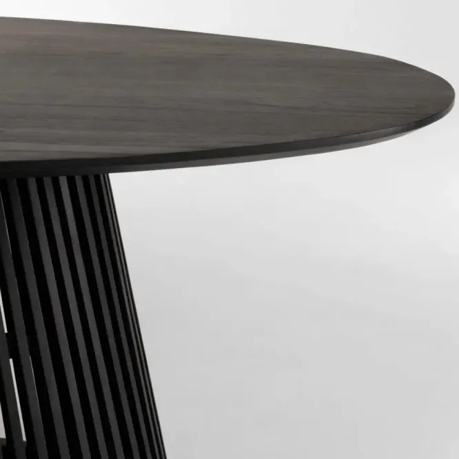 Stół Irune 120 Cm Czarny Kave Home