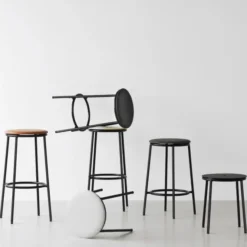 Stołek Barowy Circa Ultra Leather Brandy Normann Copenhagen