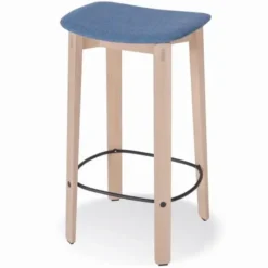 Stołek Barowy Nora 78 Cm Tapicerowany Tkaniną Main Line Flax Gazzda