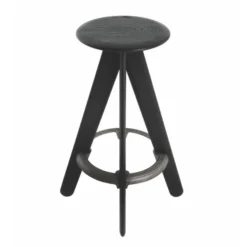 Stołek Barowy Slab Czarny Dąb Tom Dixon