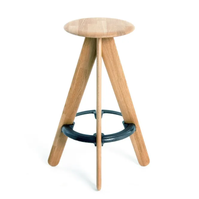 Stołek Barowy Slab Naturalny Dąb Tom Dixon