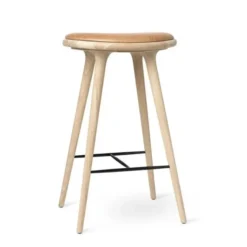 Stołek 74 Cm Woskowany Dąb Mater