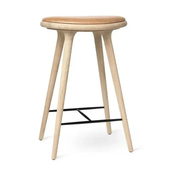 Stołek 69 Cm Woskowany Dąb Mater
