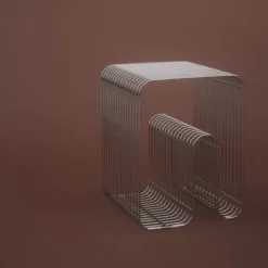 Stołek Curva Srebrny Aytm