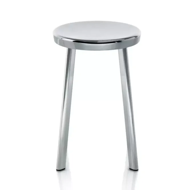 Stołek Deja-Vu 50 Cm Polerowane Aluminium Magis