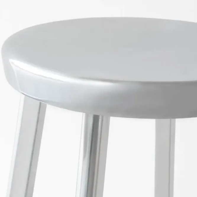 Stołek Deja-Vu 50 Cm Polerowane Aluminium Magis