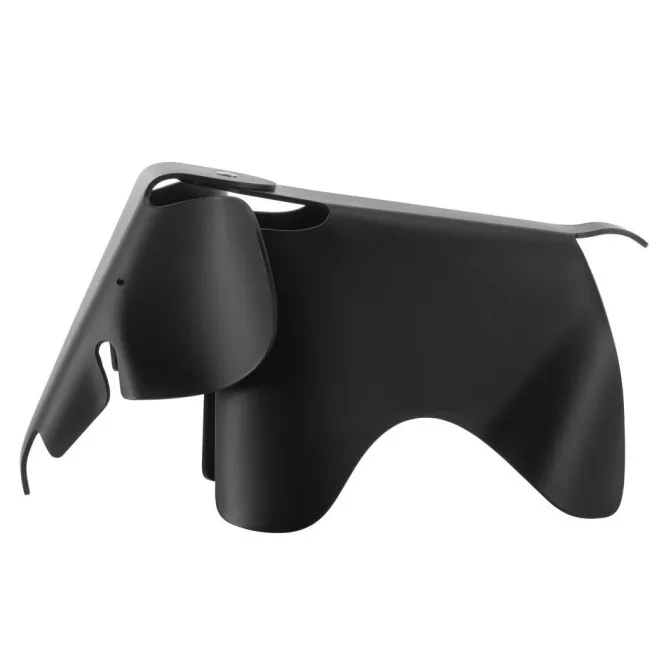 Stołek Eames Elephan Re Czarny Vitra