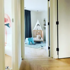 Stołek Eames Elephan Re Czerwono-Pomarańczowy Vitra