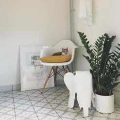 Stołek Eames Elephan Re Zielony Vitra