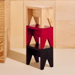 Stołek Manolito 30 Cm Czerwony Hay