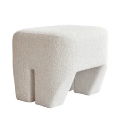 Stołek Sculpt Boucle Złamana Biel 101 Copenhagen
