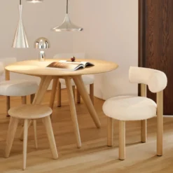 Stołek Slab Naturalny Dąb Tom Dixon