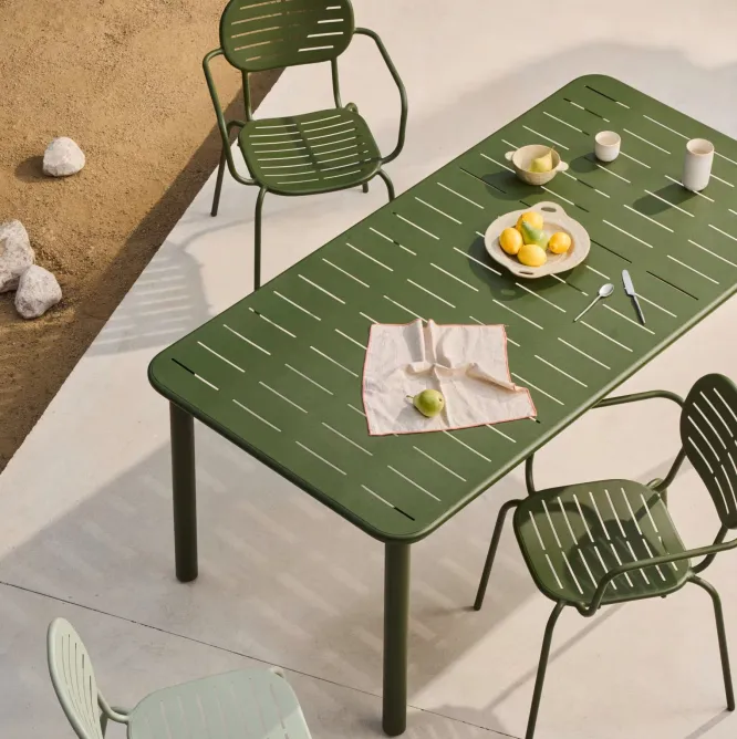 Stół Ogrodowy Brai 180 Cm Zielony Kave Home