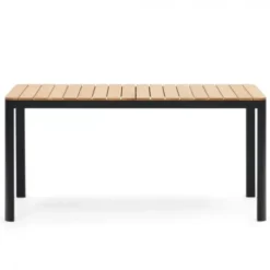 Stół Ogrodowy Gaja Czarny 163 Cm