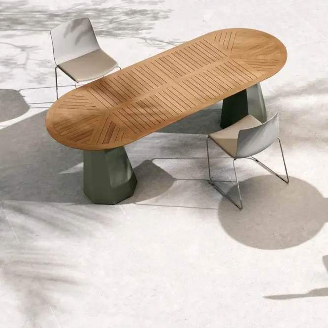 Stół Ogrodowy Greta Elliptical Blat Ceramiczny