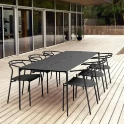 Stół Ogrodowy Novo 240 Cm Czarny Aytm