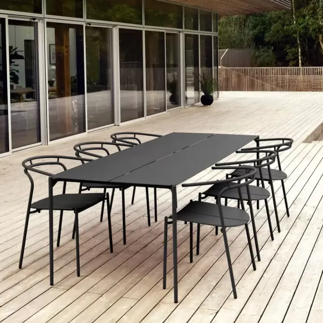 Stół Ogrodowy Novo 240 Cm Czarny Aytm