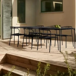 Stół Ogrodowy Novo 240 Cm Czarny Aytm