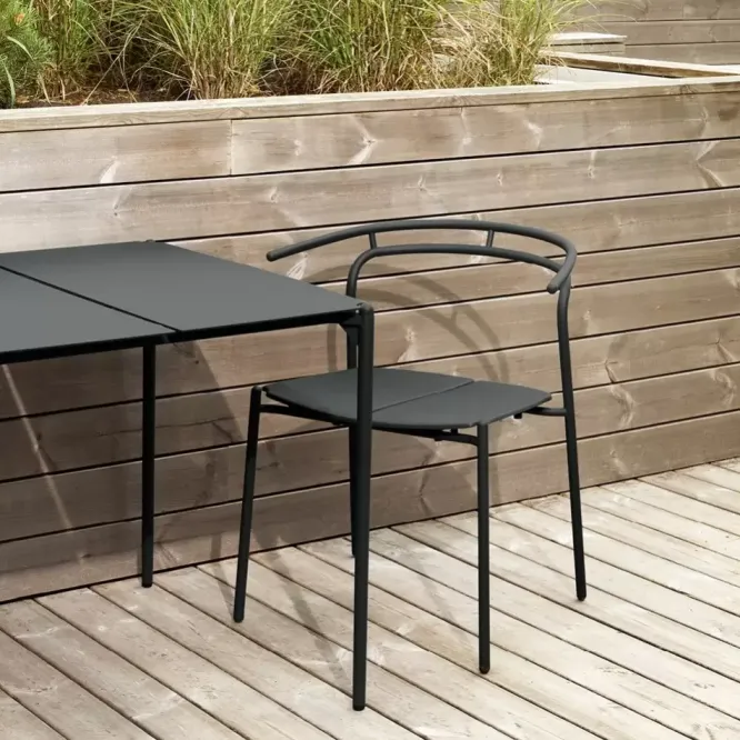 Stół Ogrodowy Novo 80 Cm Czarny Aytm