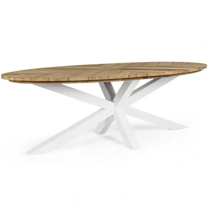 Stół Ogrodowy Palmdale 240 Cm Biały Bizzotto