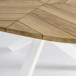 Stół Ogrodowy Palmdale 160 Cm Biały Bizzotto