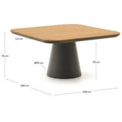 Stół Ogrodowy Tudons 148 Cm Kave Home