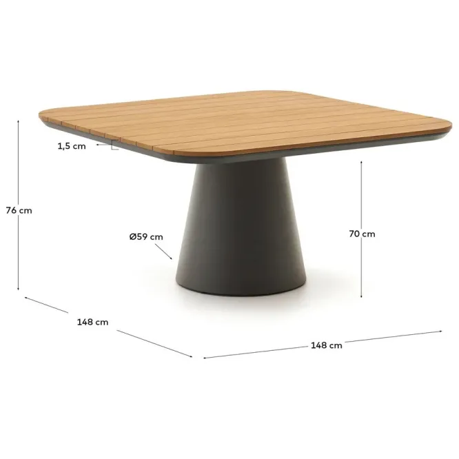 Stół Ogrodowy Tudons 148 Cm Kave Home