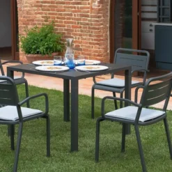 Stół Ogrodowy Urban 120X90 Cm Niebieski Emu