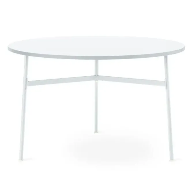 Stół Okrągły Union 120 Cm Biały Normann Copenhagen