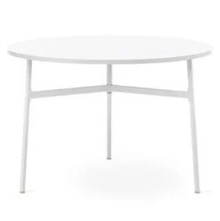 Stół Okrągły Union 110 Cm Biały Normann Copenhagen