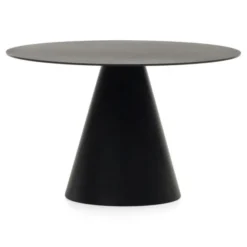 Stół Okrągły Wilshire 120 Cm Czarny Kave Home