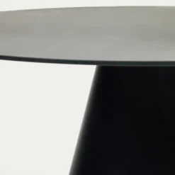 Stół Okrągły Wilshire 120 Cm Czarny Kave Home