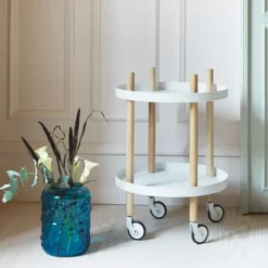 Stolik Block Okrągły Biały Normann Copenhagen