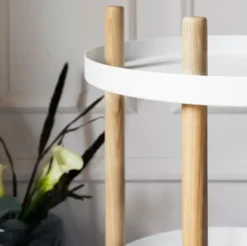 Stolik Block Okrągły Biały Normann Copenhagen