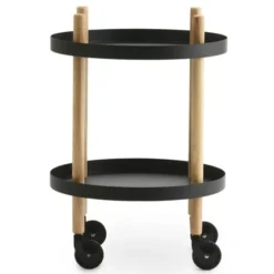 Stolik Block Okrągły Czarny Normann Copenhagen