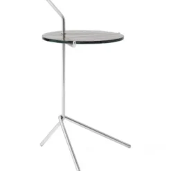 Stolik Halten Sh9 Smoked Glass Steel Andtradition