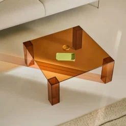 Stolik Kawowy Adularia 85 Cm Brązowy Kave Home