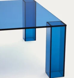 Stolik Kawowy Adularia 85 Cm Niebieski Kave Home