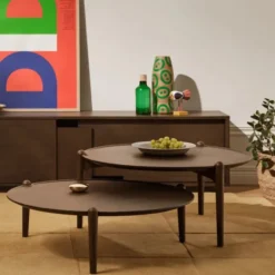 Stolik Kawowy Aria 90 Cm Ciemny Dąb Design House Stockholm