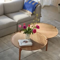 Stolik Kawowy Aria 90 Cm Dębowy Design House Stockholm