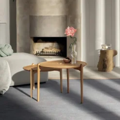 Stolik Kawowy Aria 60 Cm Dębowy Design House Stockholm
