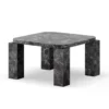 Stolik Kawowy Atlas 60 Cm Czarny Marmur New Works